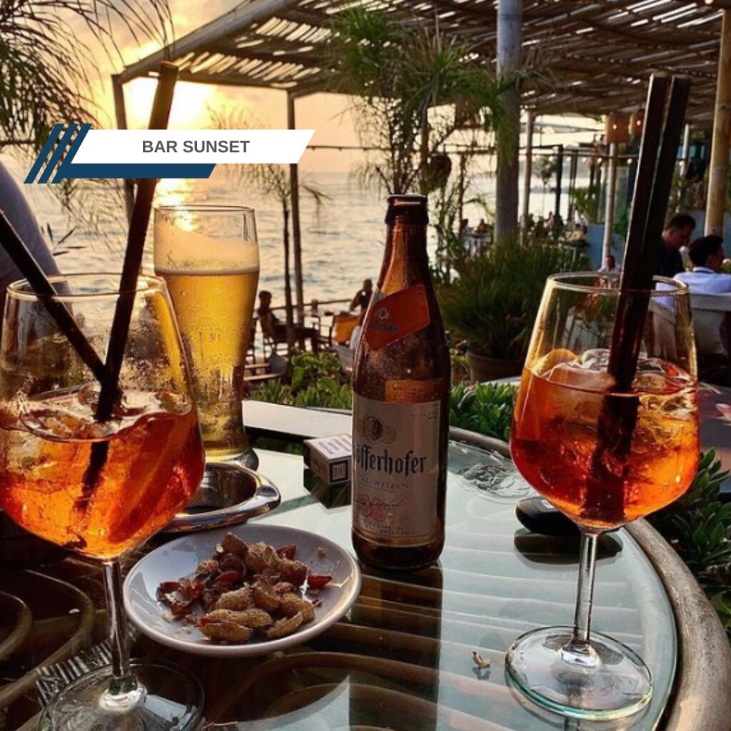 bar sunset koktejle dhe perendime te mrekullueshme