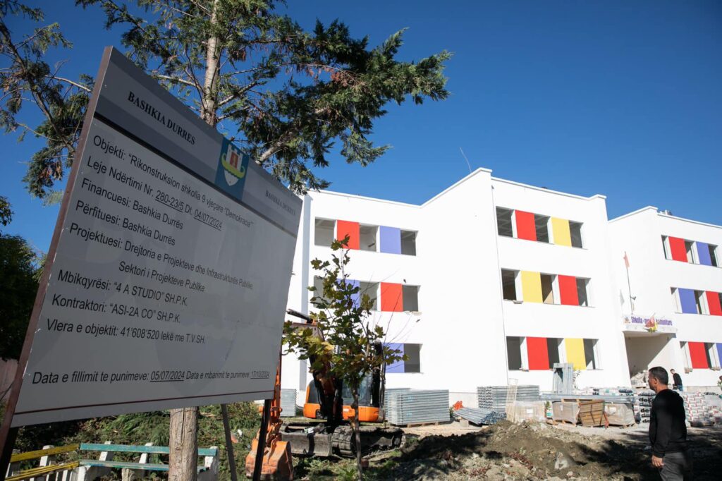 shkolla e re 9 vjeçare demokracia në durrës durresinfo