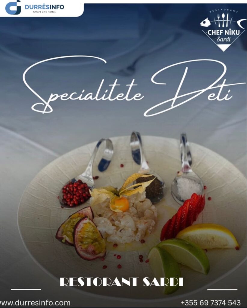 fundjava në durrës specialitete deti te restorant sardi