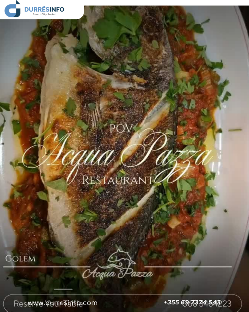 Dreke e ngrohte ne Golem - Acqua Pazza Restaurant
