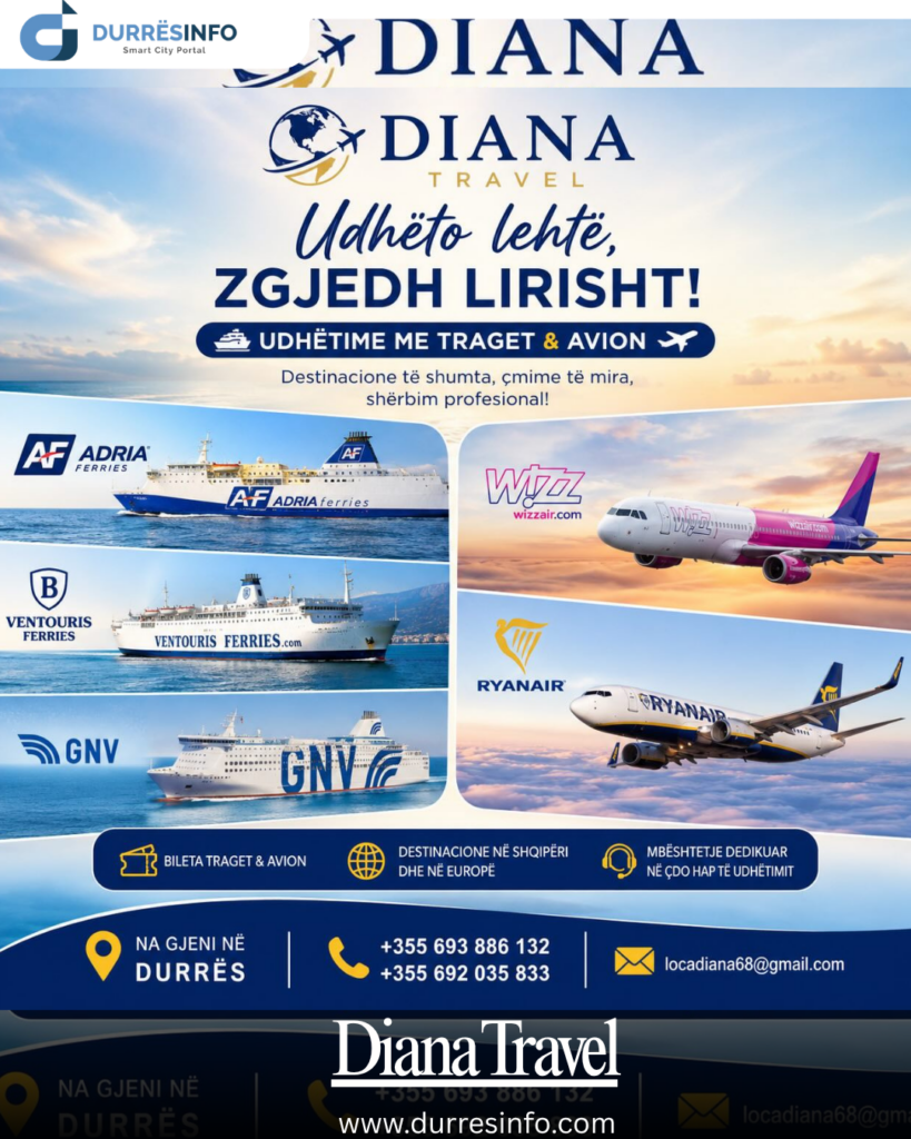 Diana Travel - Agjencite turistike me te pelqyera ne Durres