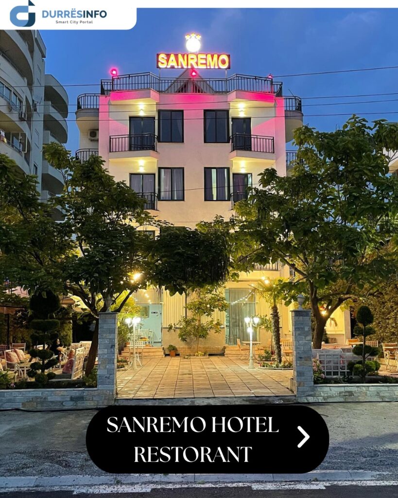 sanremo hotel restorant bizneset me te mira ne shkemb te kavajes durresinfo